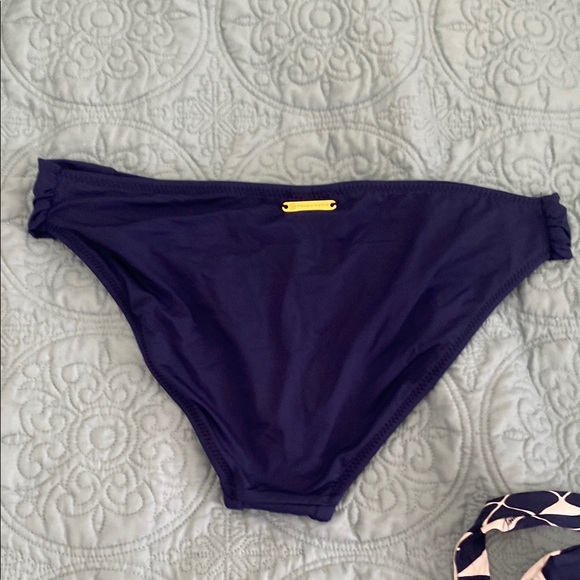 NWT Trina Turk Navy and White adjustable Bikini Sz 14 - Picture 11 of 15